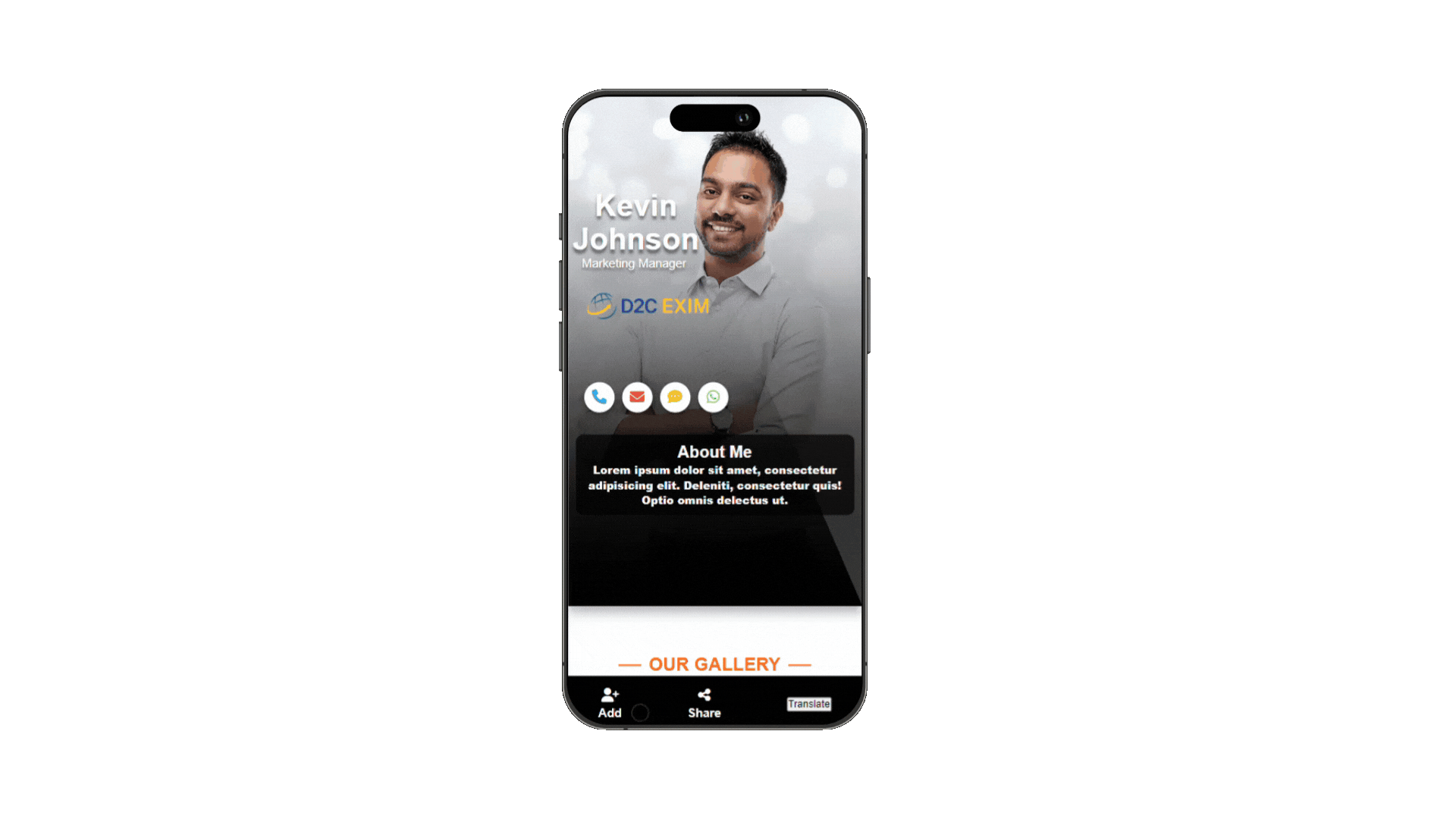 Digital Card Screen
